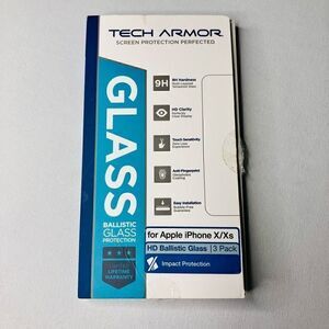 Tech Armor Glass Screen Protector HD Ballastic Glass For Iphone X/XS